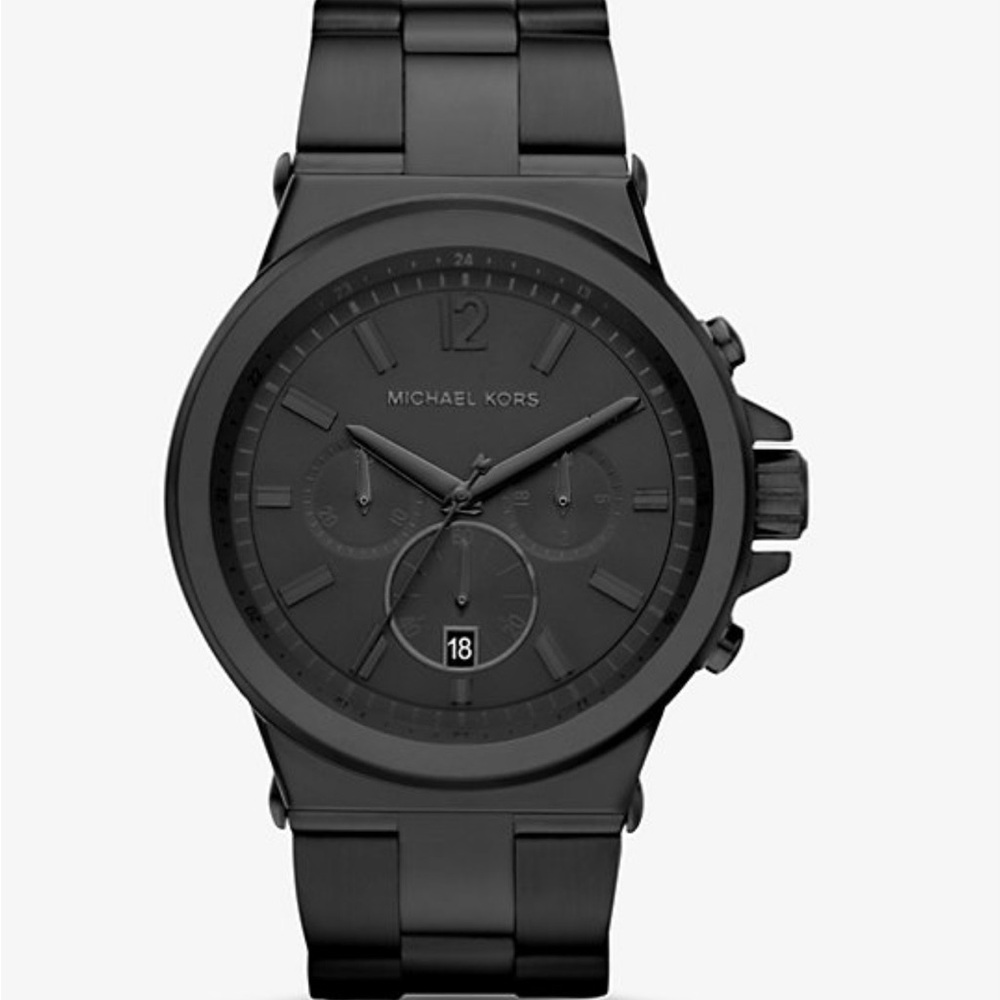 Michael Kors Black Stainless Steel Watch